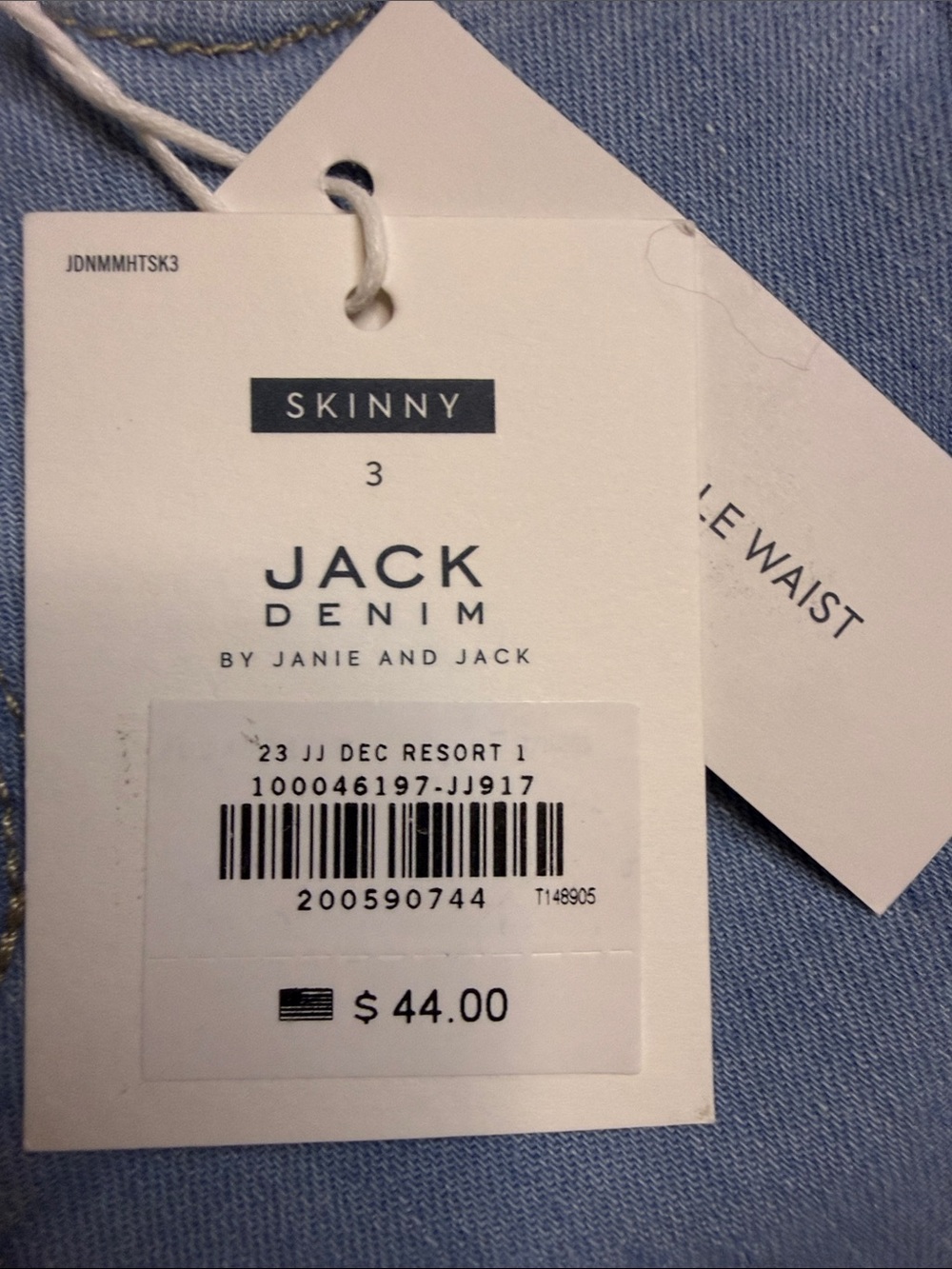 Janie and Jack Light Blue Skinny Jeans - Picture 6 of 6